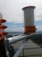 ICAO IP65 Led Aircraft Warning Light White Flash For Towers