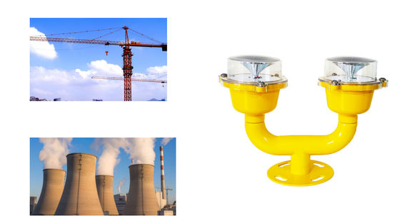 দিকনির্দেশক উজ্জ্বল আইপি 65 বিমান টাওয়ার দ্বৈত হেডের জন্য সতর্কতা প্রভা ights